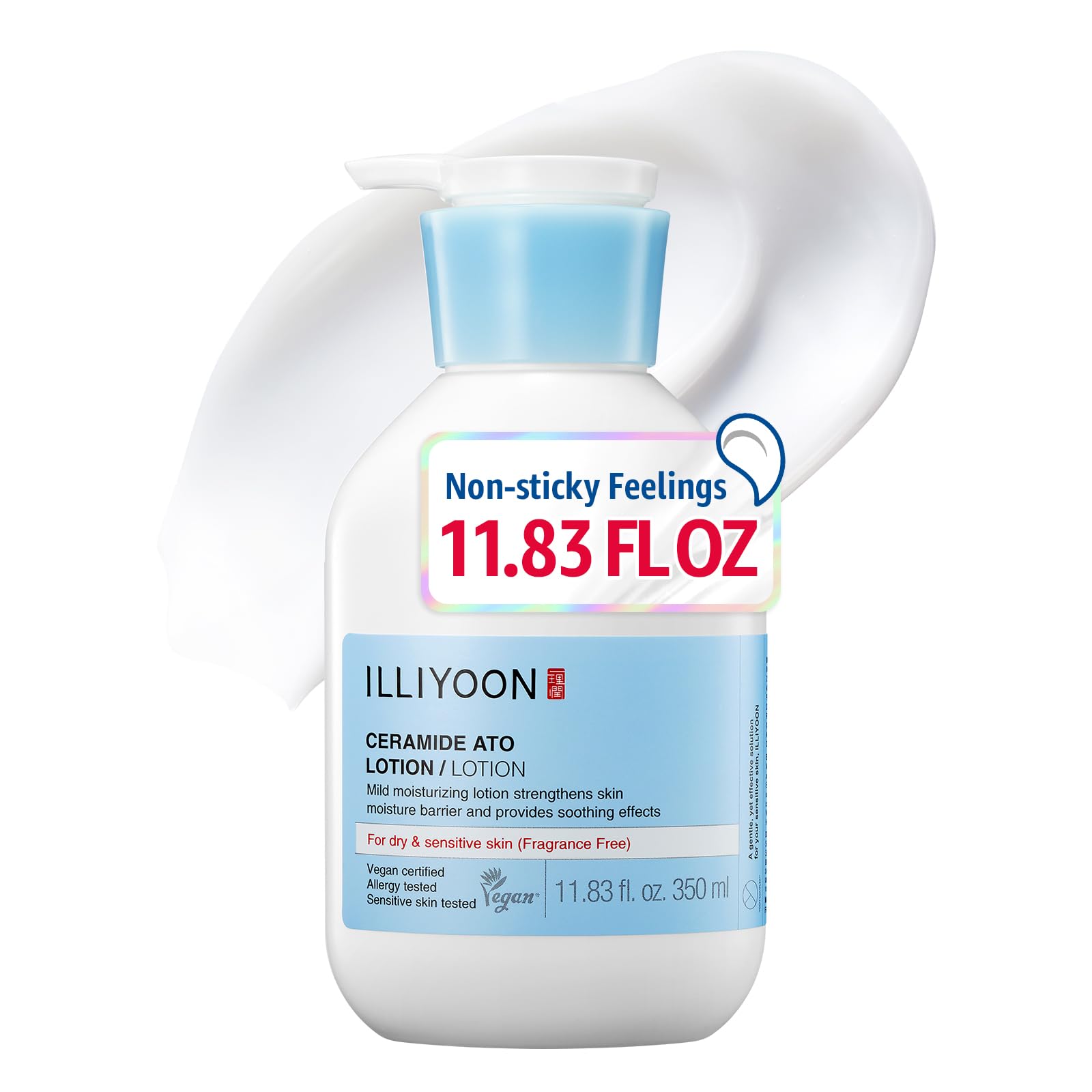 Illiyoon Ceramide Ato Concentrate Cream | Moisturizer for Dry & Sensitive Skin, 100hr Lasting Hydration, For Face & Body, Gentle for Infants, Moisture Barrier Repair, Vegan Certified, 6.76 fl.oz.
