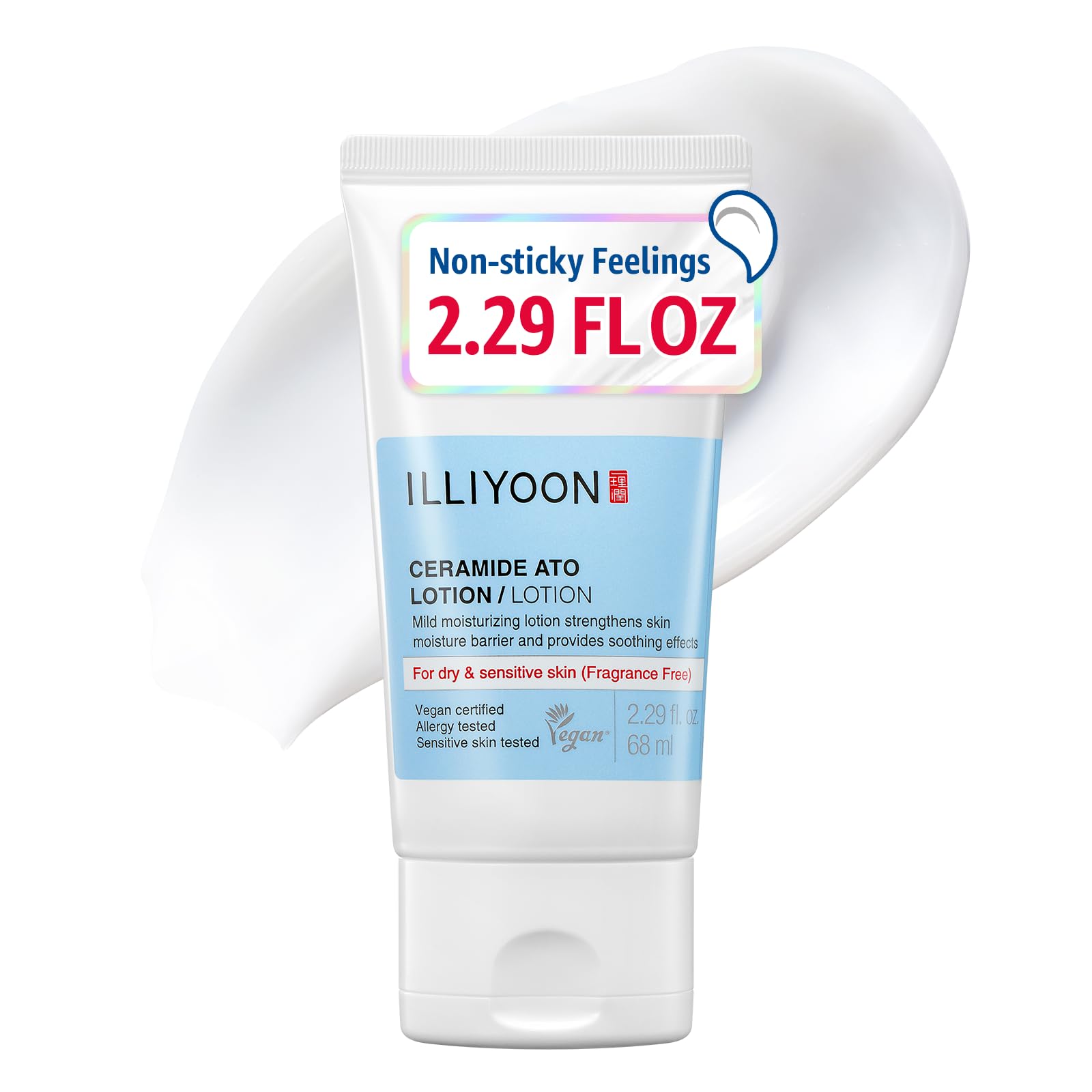 Illiyoon Ceramide Ato Concentrate Cream | Moisturizer for Dry & Sensitive Skin, 100hr Lasting Hydration, For Face & Body, Gentle for Infants, Moisture Barrier Repair, Vegan Certified, 6.76 fl.oz.