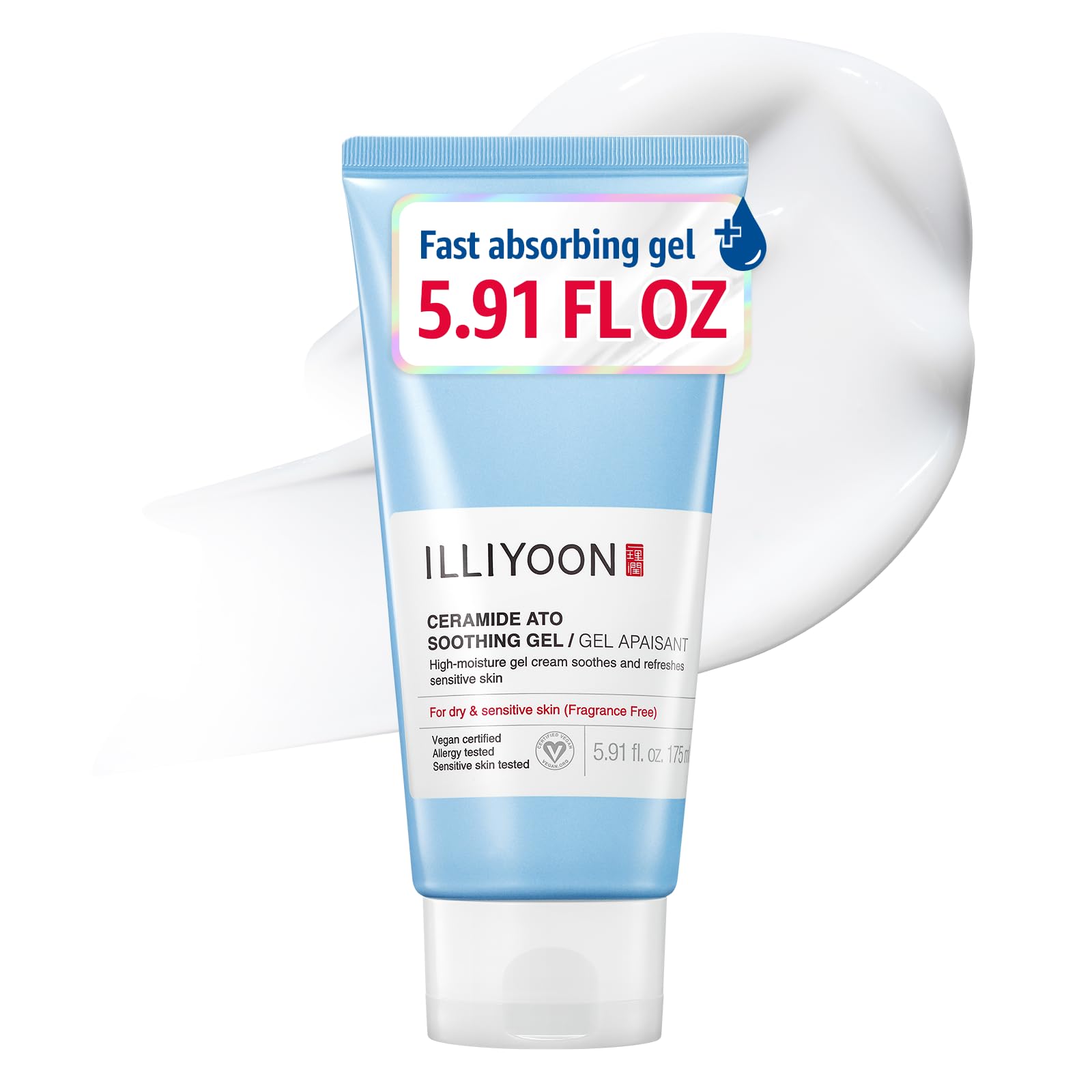 Illiyoon Ceramide Ato Concentrate Cream | Moisturizer for Dry & Sensitive Skin, 100hr Lasting Hydration, For Face & Body, Gentle for Infants, Moisture Barrier Repair, Vegan Certified, 6.76 fl.oz.